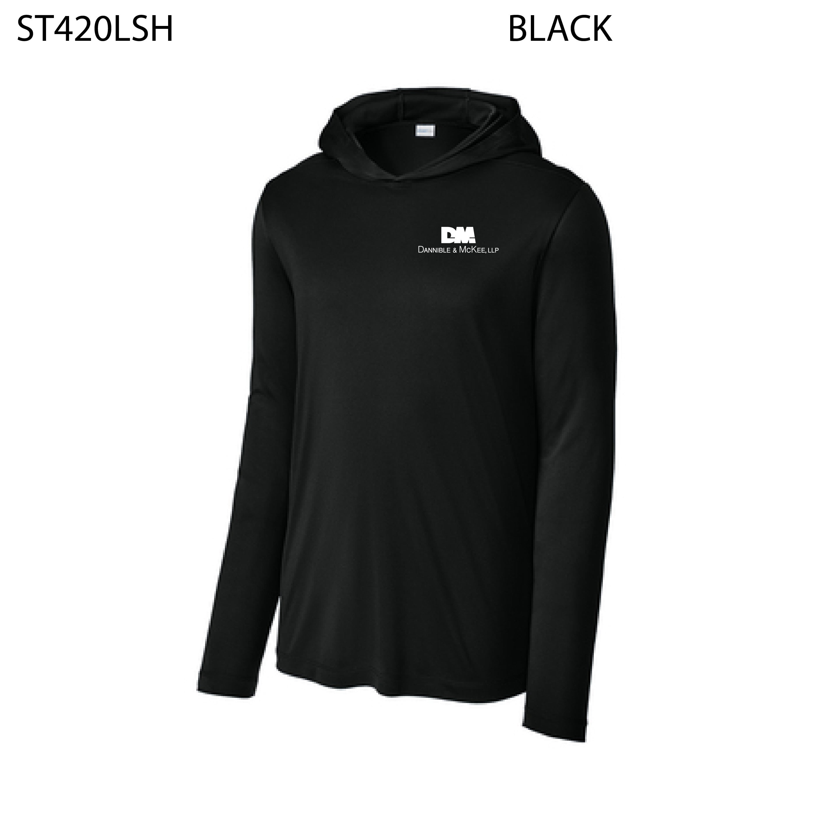 thumbnail image 2 of Sport-Tek Men's ST420LSH Posi-UV Pro Long Sleeve Performance Hoodie – 100% Poly 2 of 5