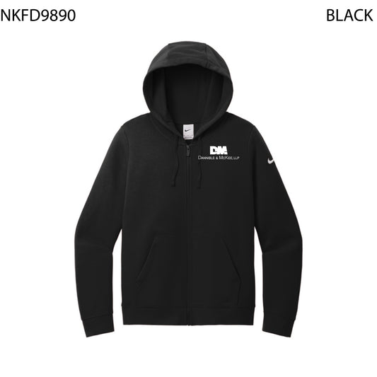 Nike Women's Club Fleece Sleeve Swoosh Full-Zip Hoodie